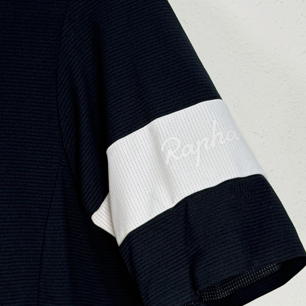 RAPHA Cycling Jersey Womens Sz M Black Classic Flyweight Full Zip Short Sleeve - Picture 2 of 8